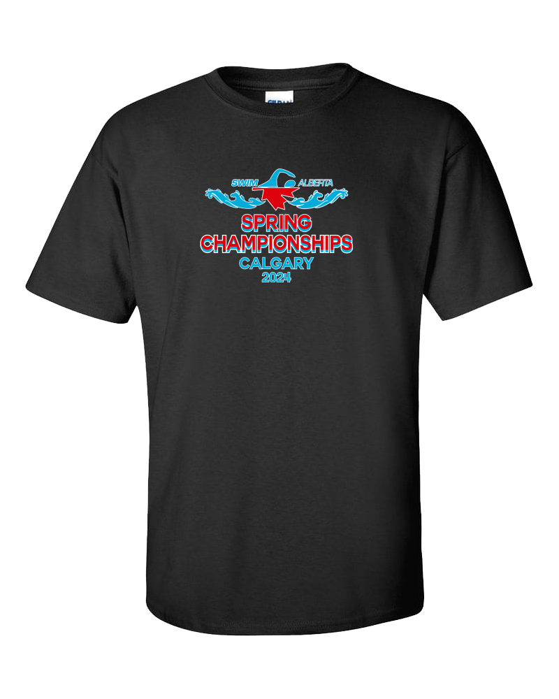 2024 Swim Alberta Spring Championships T-Shirt with Names on the Back