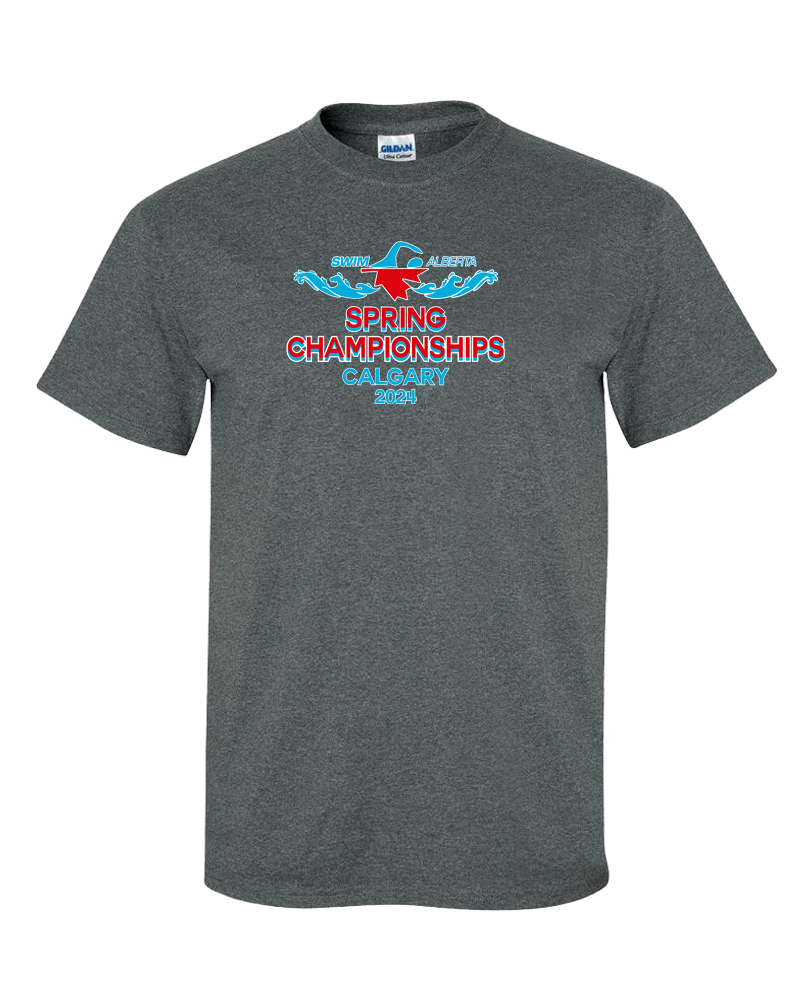 2024 Swim Alberta Spring Championships T Shirt With Names On The Back   DarkHeatherTee 1178e829 0dcd 449d A4c2 E0321f4b5a86 