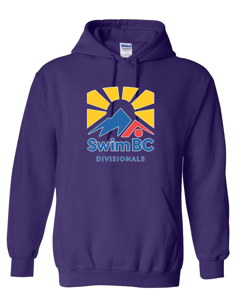 2023 Swim BC North and Interior Divisionals Hooded Sweatshirt With Names on the back