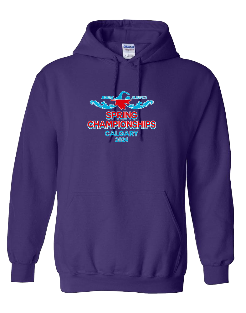 2024 Swim Alberta Spring Championships Hooded Sweatshirt with Names on the Back