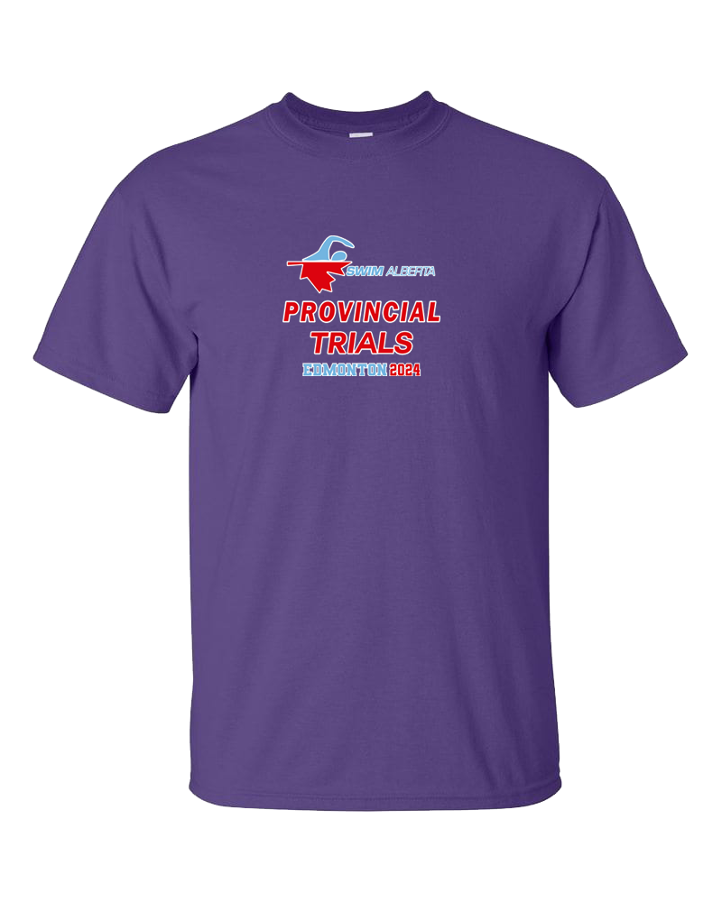 2024 Swim Alberta Trials T-Shirt with Names on the Back