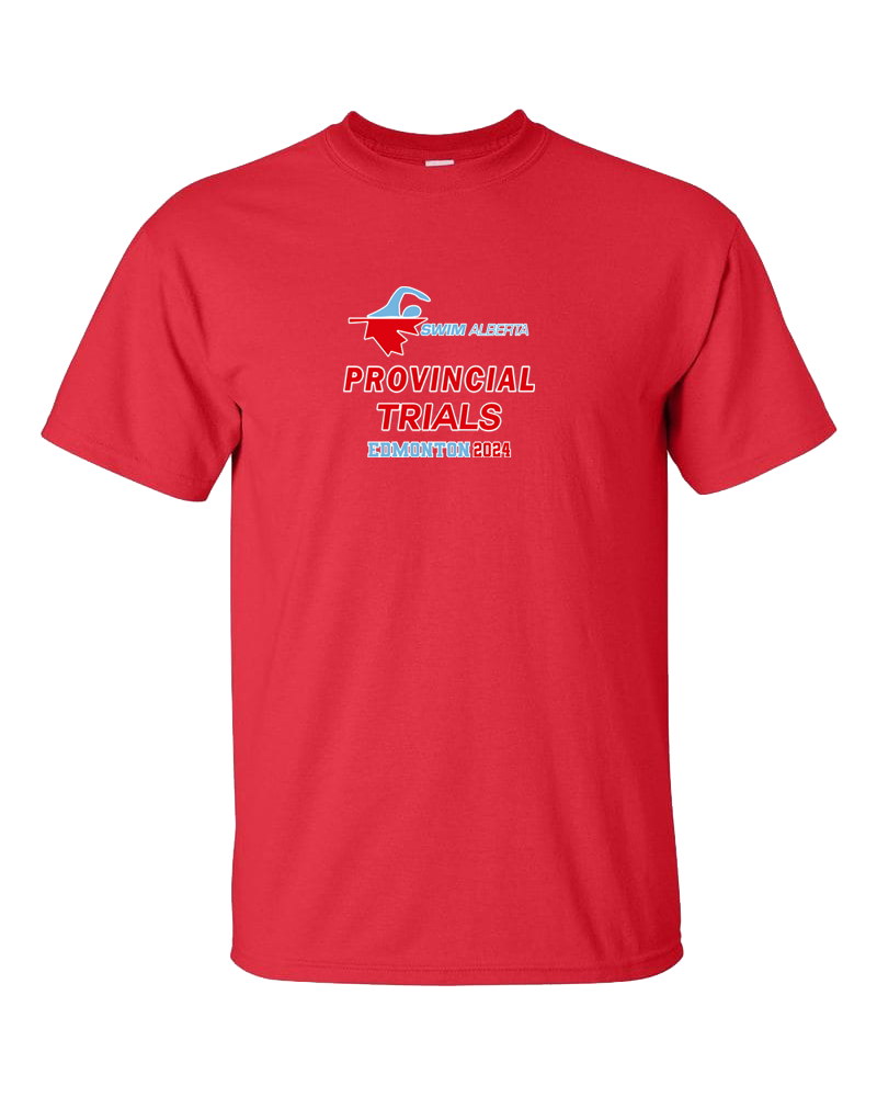 2024 Swim Alberta Trials T-Shirt with Names on the Back