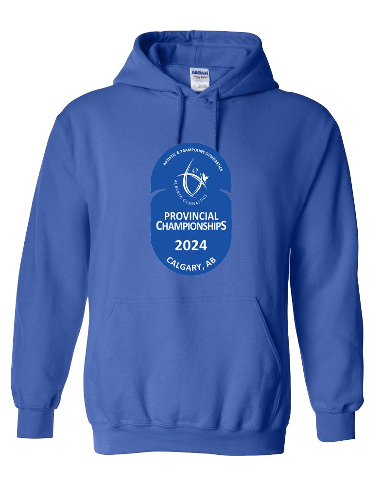 2024 AGF Artistic and Trampoline Gymnastics Provincial Championships Hooded Sweatshirt with Names on the Back