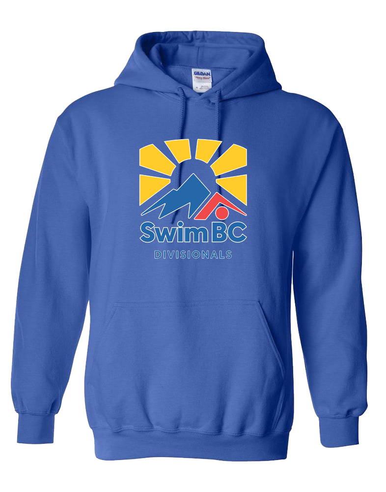 2023 Swim BC North and Interior Divisionals Hooded Sweatshirt With Names on the back
