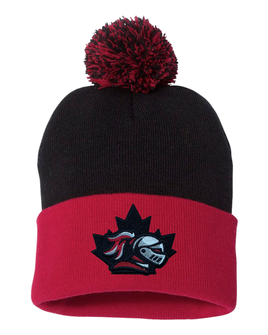 Surrey Knights PREMIUM Pom Toque with Embroidered Logo