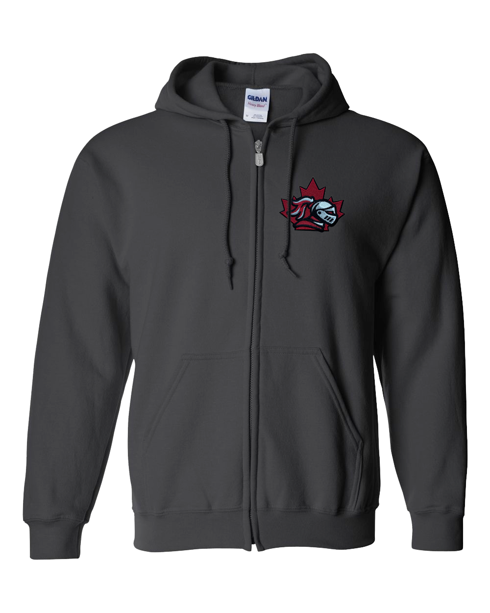 Official Team Zipper Hoodie with Embroidered Patch