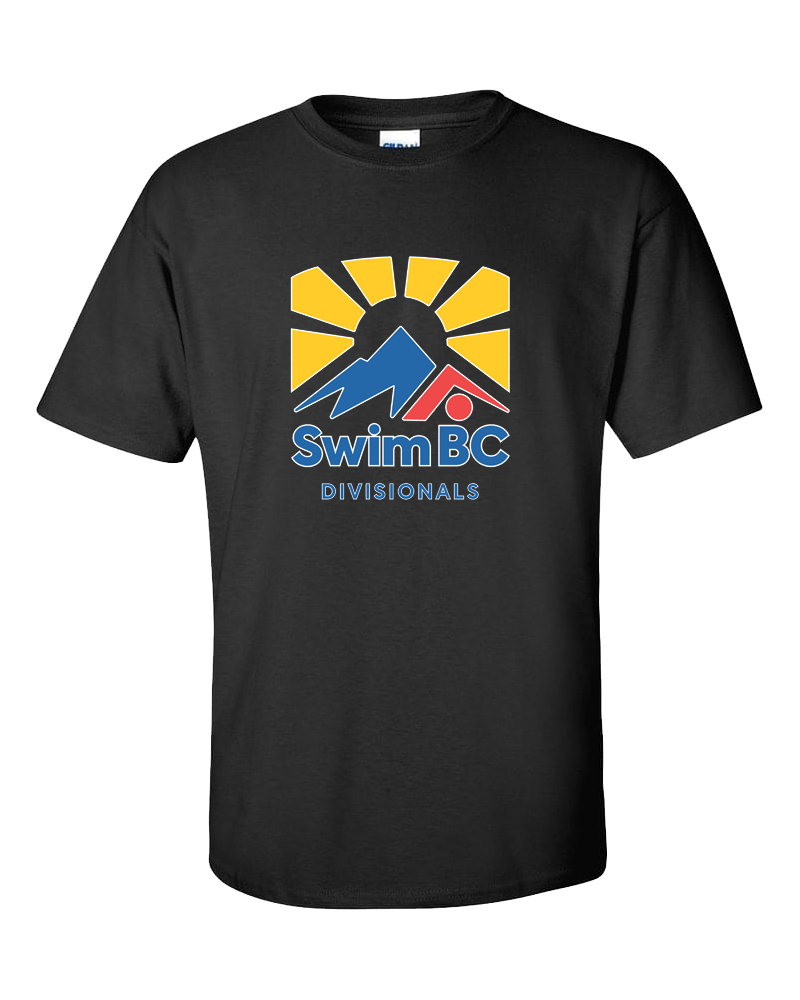 2023 Swim BC Vancouver Coastal and Island Divisionals T-Shirt with Names on the Back