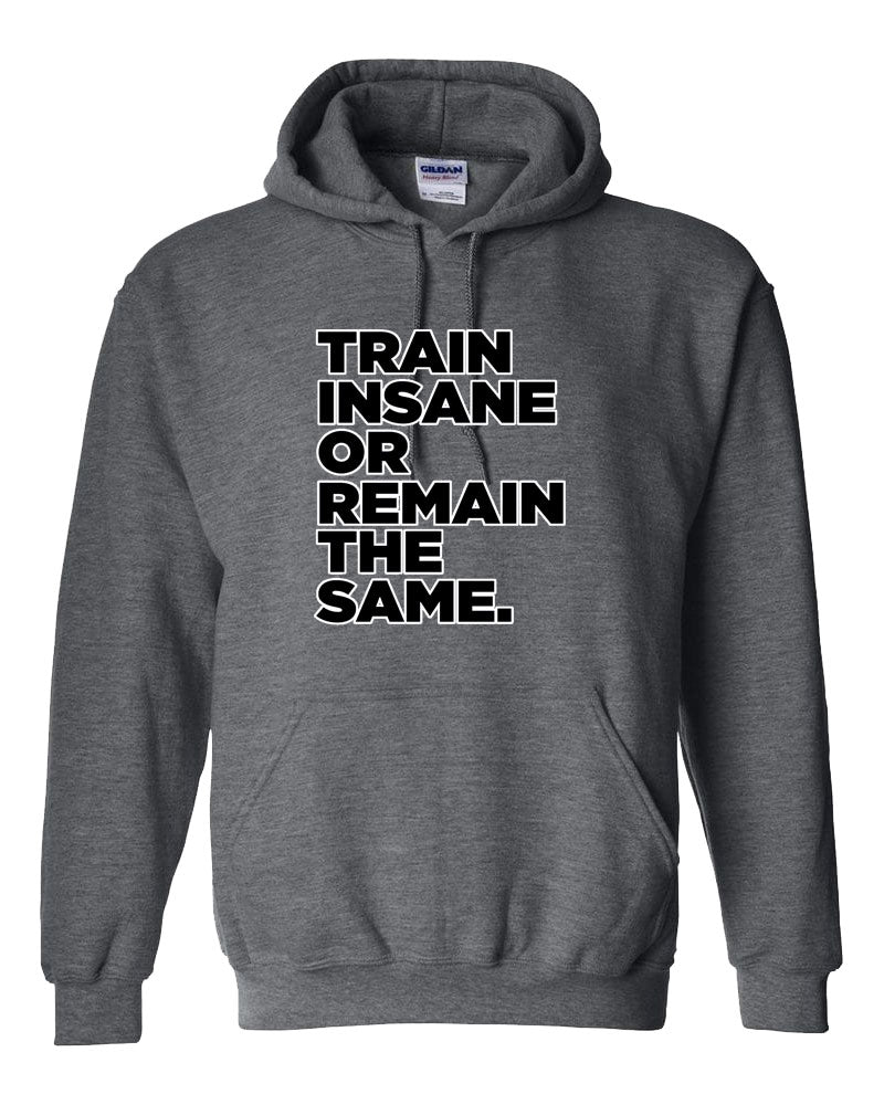 Train Insane or Remain The Same Hooded Sweatshirt