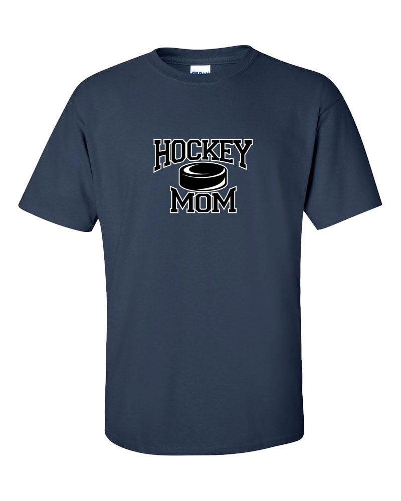Hockey Mom with Puck Short Sleeve T-Shirt