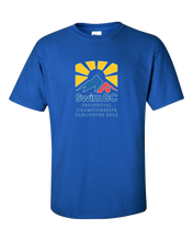 2022 Swim BC Provincial Championships T-Shirt with Names on the Back
