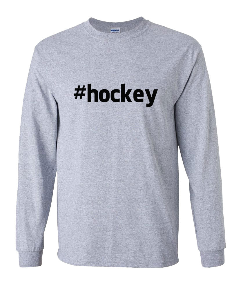 #Hockey Long Sleeve T-Shirt